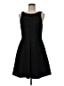 Jennifer Lopez 100% Polyester Tweed Black Cocktail Dress Size 8 - photo 1