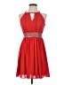 GB 100% Polyester Solid Red Cocktail Dress Size S - photo 1