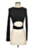 Shein Black Long Sleeve Top Size S - photo 1