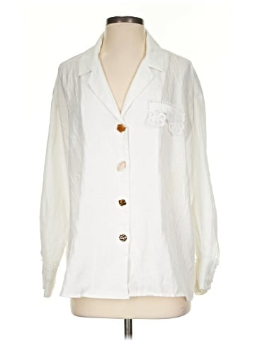 Poof! 3/4 Sleeve Button-Down Shirt (view 1)
