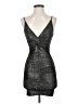Astr Metallic Gray Cocktail Dress Size S (estimated) - photo 1