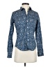 Frank & Eileen 100% Cotton Floral Blue Long Sleeve Button-Down Shirt Size XS - photo 1