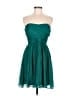 J.Crew 100% Silk Solid Teal Cocktail Dress Size 8 Petite - photo 1