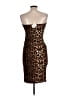 Guess Animal Print Brown Cocktail Dress Size L - photo 2