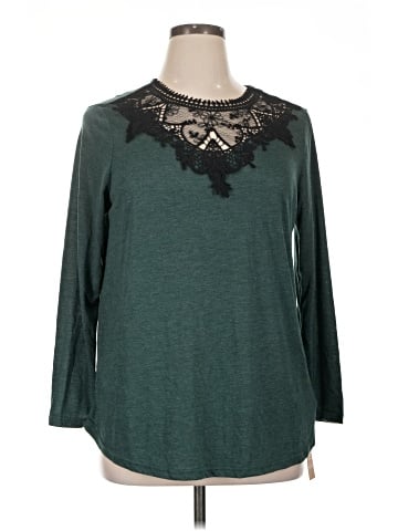 Shein Curve 3/4 Sleeve Top (view 1)