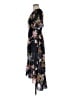 Ark & Co. 100% Polyester Floral Black Casual Dress Size M - photo 5