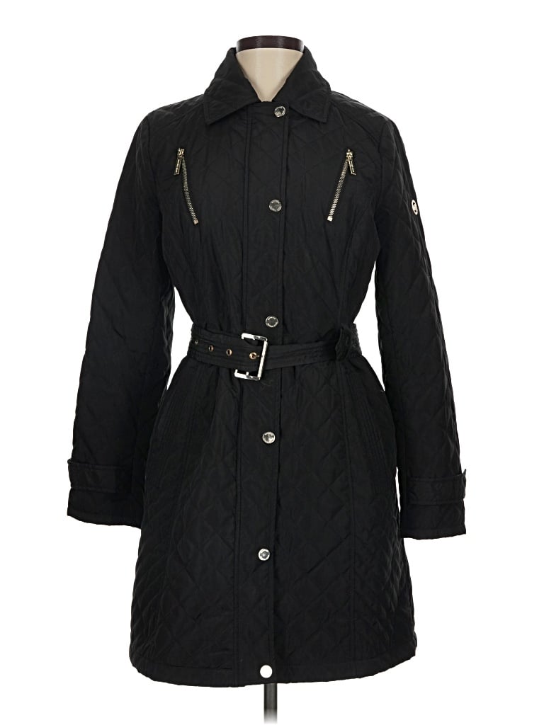 Pre-owned Michael Michael Kors Coat In Black
