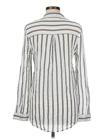 Olivia Grey Long Sleeve Blouse (view 2)