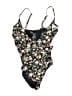 H&M Floral Black One Piece Swimsuit Size XXS - photo 1