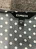 Express Polka Dots Black Short Sleeve Blouse Size L - photo 4