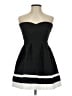 Sans Souci Chevron-herringbone Black Cocktail Dress Size S - photo 1