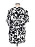 Well Worn 100% Viscose Silver Short Sleeve Blouse Size M - photo 2