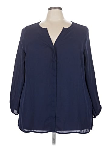 Just Fab 3/4 Sleeve Blouse (view 1)