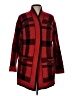Alya 100% Acrylic Plaid Red Cardigan Size L - photo 1