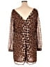 Wet Seal 100% Polyester Animal Print Brown Romper Size 3X - photo 2