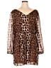 Wet Seal 100% Polyester Animal Print Brown Romper Size 3X - photo 1