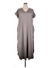 Entro Solid Gray Casual Dress Size XXLEstimated - photo 1
