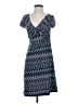 BCBGMAXAZRIA Chevron-herringbone Multi Color Blue Casual Dress Size S (petite) - photo 1