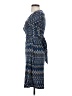 BCBGMAXAZRIA Chevron-herringbone Multi Color Blue Casual Dress Size S (petite) - photo 5