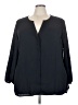 Just Fab 100% Polyester Black Long Sleeve Blouse Size 3X - photo 1