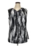 Faded Glory Silver Sleeveless Blouse Size XL - photo 1