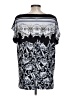 Jones New York Silver Short Sleeve Blouse Size L - photo 2