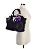 Vince Camuto 100% Leather Solid Black Purple Leather Tote One size - photo 2
