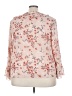 Just Fab 100% Polyester Pink 3/4 Sleeve Blouse Size 3X - photo 2