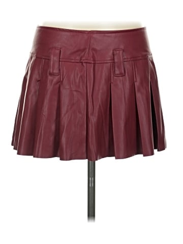 Love Tree Faux Leather Skirt (view 1)