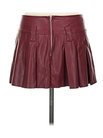 Love Tree Faux Leather Skirt (view 2)