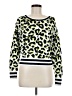 GB 100% Cotton Animal Print Green Pullover Sweater Size M - photo 1
