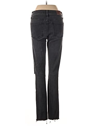 Madewell Tall 9" Mid-Rise Skinny Jeans in Black Sea (view 2)
