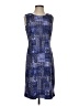 J. McLaughlin Graphic Blue Casual Dress Size S - photo 1