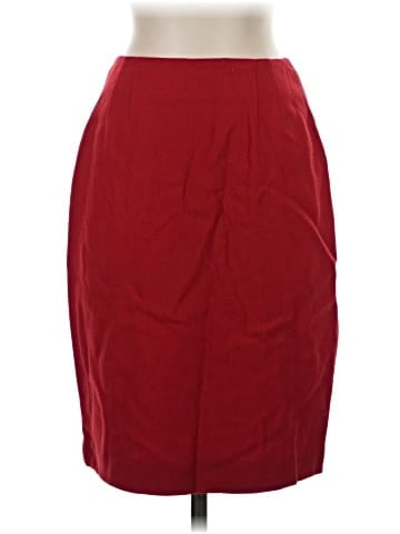 Linda Allard Ellen Tracy Wool Skirt (view 1)