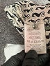 Moulinette Soeurs 100% Polyester Houndstooth Ivory 3/4 Sleeve Blouse Size 4 - photo 8