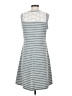 Doe & Rae Stripes Gray Casual Dress Size S - photo 2