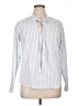 MICHAEL Michael Kors Stripes Blue Long Sleeve Button-Down Shirt Size XL - photo 1