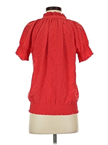 Joie Short Sleeve Silk Top (view 2)