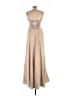 BHLDN 100% Polyester Tan Cocktail Dress Size 6 - photo 2