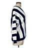 Prettygarden Chevron-herringbone Blue Pullover Sweater Size L - photo 4