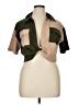 Love J Color Block Green Short Sleeve Blouse Size XL - photo 1