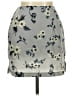 Wanted 100% Polyester Floral Gray Casual Skirt Size L - photo 1