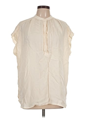 Vince. Sleeveless Silk Top (view 1)