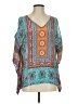 Tolani 100% Silk Teal Swimsuit Cover Up Size S - photo 1