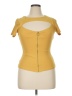 Guess Yellow Short Sleeve Top Size XL - photo 1