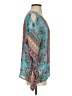 Tolani 100% Silk Teal Swimsuit Cover Up Size S - photo 4