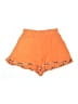 Miss Me 100% Viscose Hearts Orange Shorts Size S - photo 1
