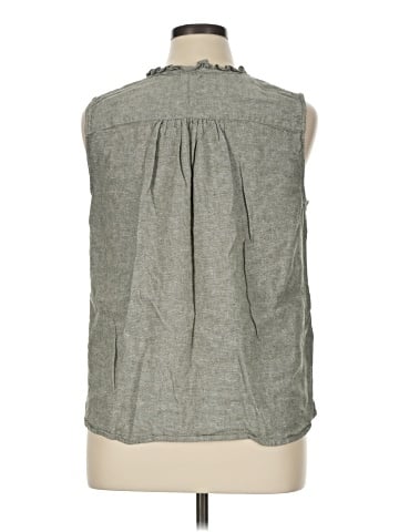 Anne Klein Sleeveless Button-Down Shirt (view 2)