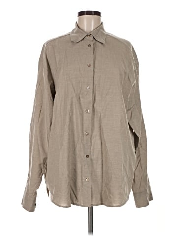 The Frankie Shop Long Sleeve Button-Down Shirt (view 1)