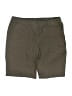 Chico's Solid Brown Khaki Shorts Size L - photo 1